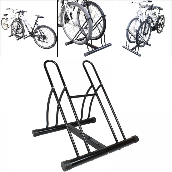 Fahrradständer für 2 Fahrräder DUO Räder Fahrrad Ständer Rad schwarz Twin
