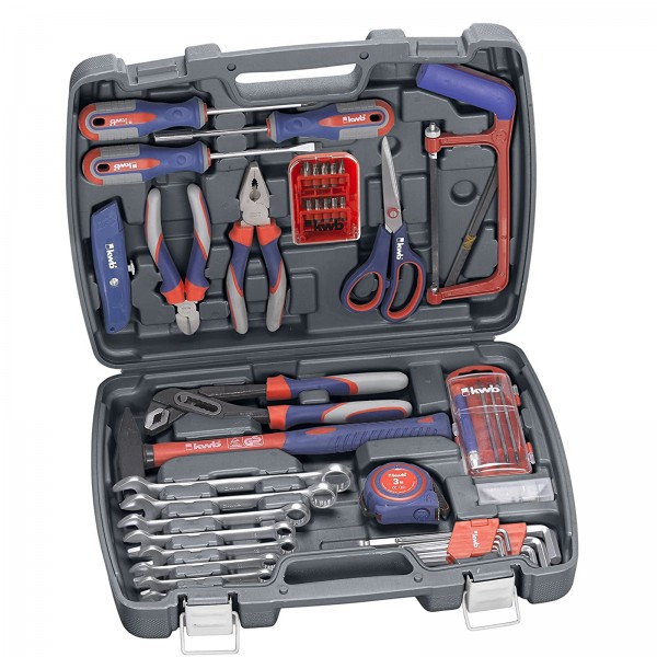 kwb Werkzeug-Koffer inkl. Werkzeug-Set, 65-teilig, gefüllt, robust und hochwertig