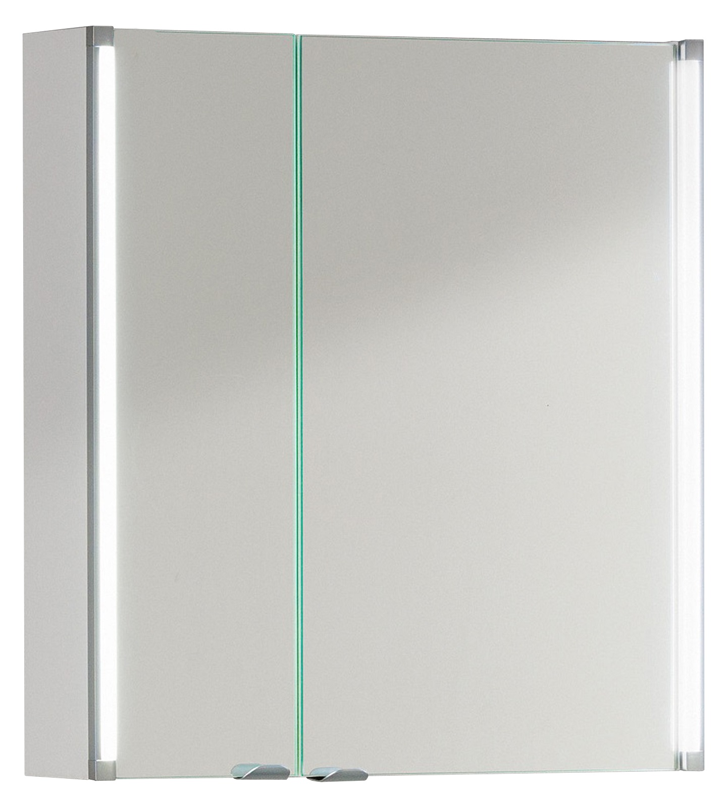Fackelmann Spiegelschrank LED 61 cm weiß glanz Bad Schrank Spiegel Badmöbel  | Bad | Haus | Haus, Garten & Freizeit