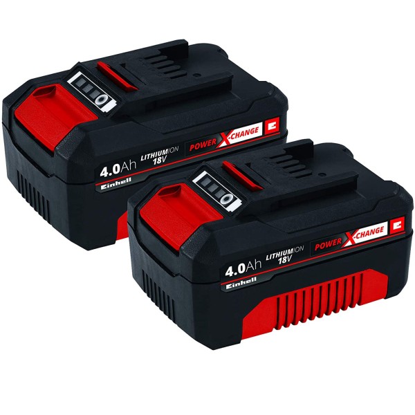 Einhell 18V Akku-Twinpack 4,0 Ah Power-X-Change plus LI-ION Akku Batterie