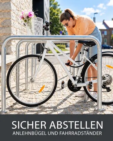 Anlehnbügel und Fahrradständer