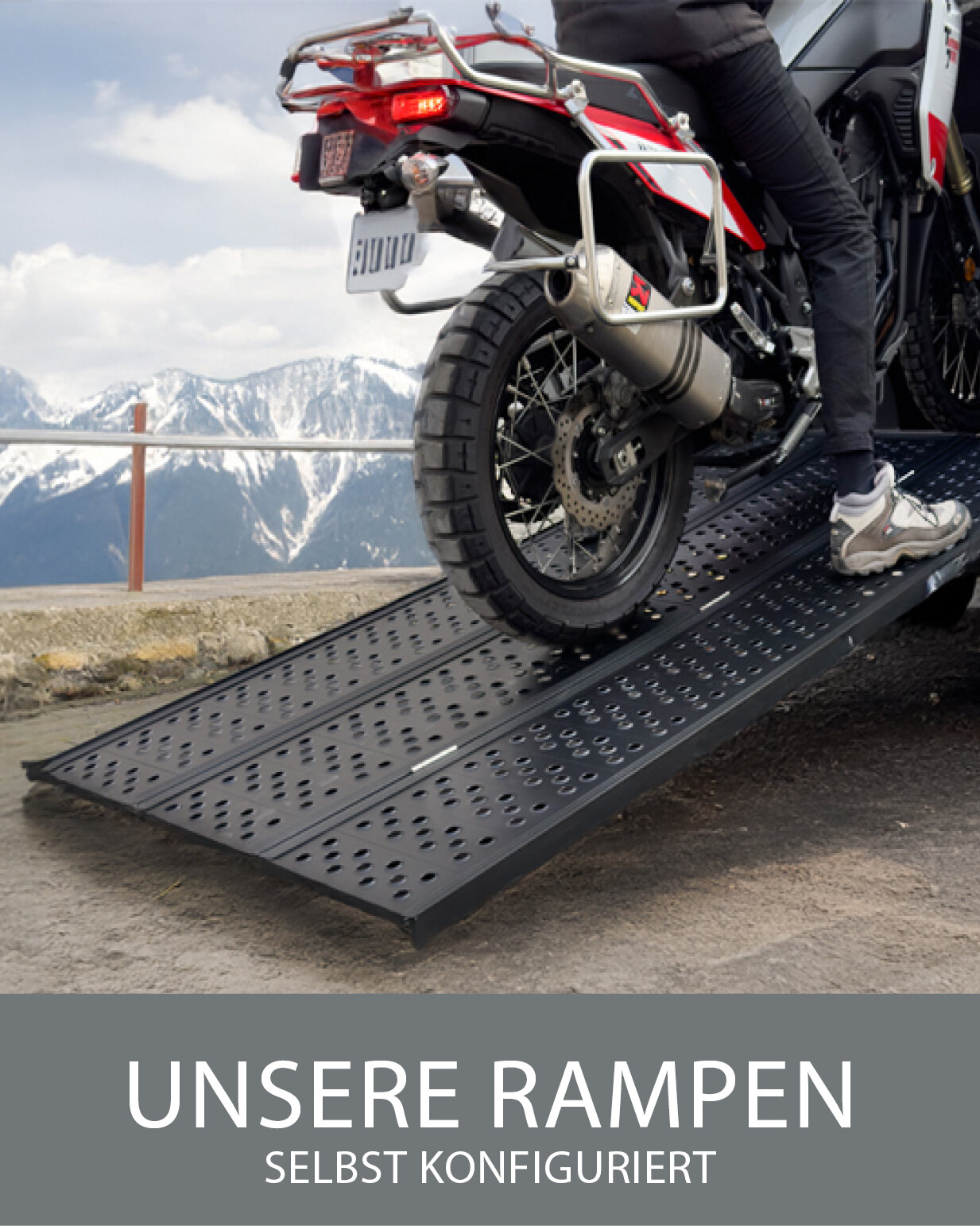 Passende Rampen vom Profi: DREIBREIT Rampen, Fahrradrampen, Auffahrschienen und mehr