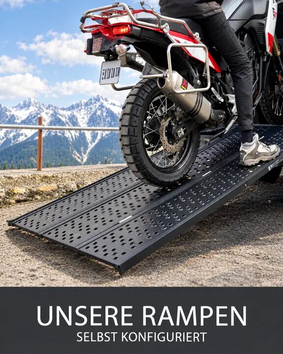 Passende Rampen vom Profi: DREIBREIT Rampen, Fahrradrampen, Auffahrschienen und mehr