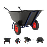 2-Rad Schubkarre XXL 290 L 300 kg Gartenschubkarre...