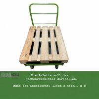 Plattformwagen Profi XL Tragkraft 500 kg 130x65 cm Transportwagen Handwagen Paketwagen