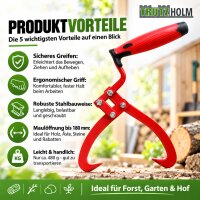 4x Handpackzange Packzange Handhebehaken Sappie Holzgreifer Forstzange