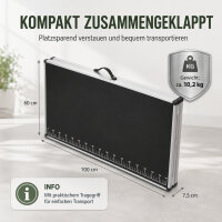 Tapeziertisch Alu Flohmarkttisch 300x60 cm Klapptisch klappbar mit Messskala