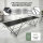 Tapeziertisch Alu Flohmarkttisch 300x60 cm Klapptisch klappbar mit Messskala