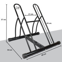Fahrradständer für 2 Fahrräder DUO Räder Fahrrad Ständer Rad schwarz Twin