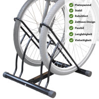 Fahrradständer für 2 Fahrräder DUO Räder Fahrrad Ständer Rad schwarz Twin