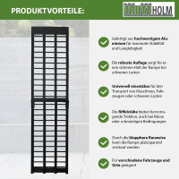 TRUTZHOLM 1x Auffahrrampe klappbar Alu Länge 230 cm Traglast 680 kg Riffelstab Verladerampe schwarz