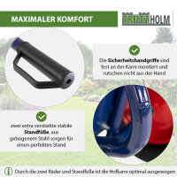 1-Rad Schubkarre XXL 290 L 300 kg Luftrad Metallfelge Kunststoffmulde schwarz Hofkarre Schiebkarre