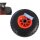 Sackkarrenrad PU-Rad 260x85 mm 3.00-4 75 mm zentrierte Nabe Ø 20 mm rot Vollgummi Bollerwagen