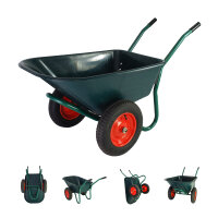 2-Rad Schubkarre 100 L 160 kg Gartenschubkarre...