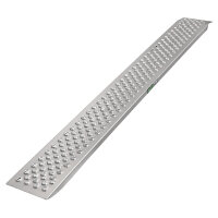 TRUTZHOLM 2x Auffahrrampe 200 cm Tragkraft 400 kg Alu profiliert Verladerampe Motorradrampe grau
