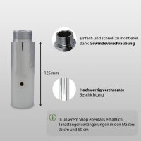 Tanzstangenverlängerung 125 mm für Tanzstange 45mm Pole Dance Verlängerung
