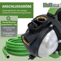 Gartenpumpe Edelstahl 800 W 3200 l/h Förderhöhe 44 m Jetpumpe Saugpumpe Pumpe zur Gartenbewässerung