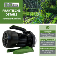 Gartenpumpe Edelstahl 800 W 3200 l/h Förderhöhe 44 m Jetpumpe Saugpumpe Pumpe zur Gartenbewässerung