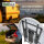 Stehtisch mit Husse Partytisch klappbar ca. Ø 80 cm Höhe 110 cm in Weiß mit pflegeleichter Husse in Weiß