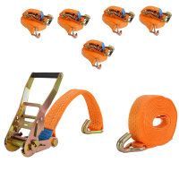 5x Spanngurt mit Ratsche Zurrgurt 6m 3000kg 3to 2-tlg....