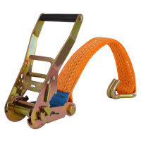 5x Spanngurt mit Ratsche Zurrgurt 6m 3000kg 3to 2-tlg. 35mm TÜV / GS orange