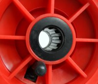 4x Sackkarrenrad Luftrad 260x85 mm 3.00-4 75 mm zentrierte Nabe Ø 20 mm rot robustes 4 PR Gewebe