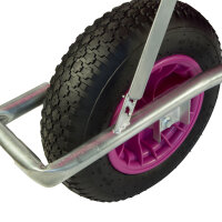Schubkarre Proseccokutsche PP 100 L 250 kg Gartenschubkarre Schiebkarre pink