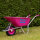 Schubkarre Proseccokutsche PP 100 L 250 kg Gartenschubkarre Schiebkarre pink
