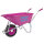 Schubkarre Proseccokutsche PP 100 L 250 kg Gartenschubkarre Schiebkarre pink
