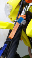 4 Gurtschlaufen Doppelschlaufe Spanngurt für Motorrad Motorradspanngurt ORANGE