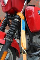 4 Gurtschlaufen Doppelschlaufe Spanngurt für Motorrad Motorradspanngurt ORANGE