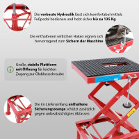 Motorradheber 135 kg Motorrad Hebebühne 34 - 87 cm Montageständer Montagebock