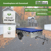 Anhänger Flachplane 2575x1345x100 mm mit Gummiseil