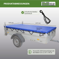 Anhänger Flachplane 2575x1345x100 mm mit Gummiseil