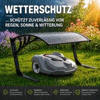 TRUTZHOLM Mähroboter Garage wetterfest Überdachung mit UV-Schutz & Metallfüßen Carport