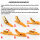 Profi Ratschen Spanngurt Spanngurte Zurrgurt 1-tlg 6m 1t 1to 1000 kg ORANGE