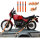 4 Gurtschlaufen Doppelschlaufe + 4 Spanngurte Motorradspanngurt Sicherung ORANGE