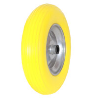 Schubkarrenrad Vollgummi 4.00-8 4.80 mit Achse PU Stahlfelge 200 kg