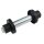 Schubkarrenrad Vollgummi 4.00-8 4.80 mit Achse PU Stahlfelge 200 kg