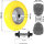 Schubkarrenrad Vollgummi 4.00-8 4.80 mit Achse PU Stahlfelge 200 kg
