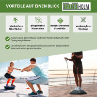 Balancetrainer Yoga Gymnastik Balance Half Ball blau Trainingsball Fitnessball ø 60cm