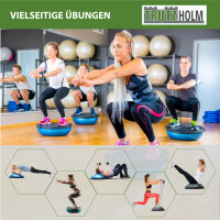 Balancetrainer Yoga Gymnastik Balance Half Ball lila Trainingsball Fitnessball ø 60cm