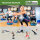 Balancetrainer Yoga Gymnastik Balance Half Ball lila Trainingsball Fitnessball ø 60cm