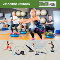 Balancetrainer Yoga Gymnastik Balance Half Ball pink Trainingsball Fitnessball ø 60cm