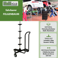 fahrbarer Felgenbaum mit Schutzhülle Reifenständer Reifenwagen Felgenständer Pkw Auto