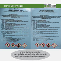 3x Metallkanister Olivgrün 20 Liter Kraftstoffkanister UN-Zulassung Benzin Diesel