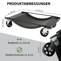 4x Rangierhilfe Rangierschale  für PKW Rangierroller Rangierwagenheber Wagenheber
