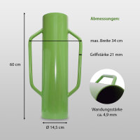 Handramme 60cm 18kg Ø 14,5 cm aus Stahl Handpfahlramme Pfahlramme Zaunpfahlramme Pfostenramme