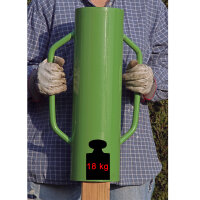 Handramme 60cm 18kg Ø 14,5 cm aus Stahl Handpfahlramme Pfahlramme Zaunpfahlramme Pfostenramme