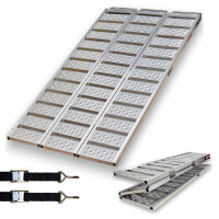 DREIBREIT by TRUTZHOLM Alu Auffahrrampe 175 cm 2-fach klappbar Tragkraft 1020kg gelocht Verladerampe